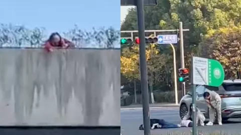 杭州高架母女坠落